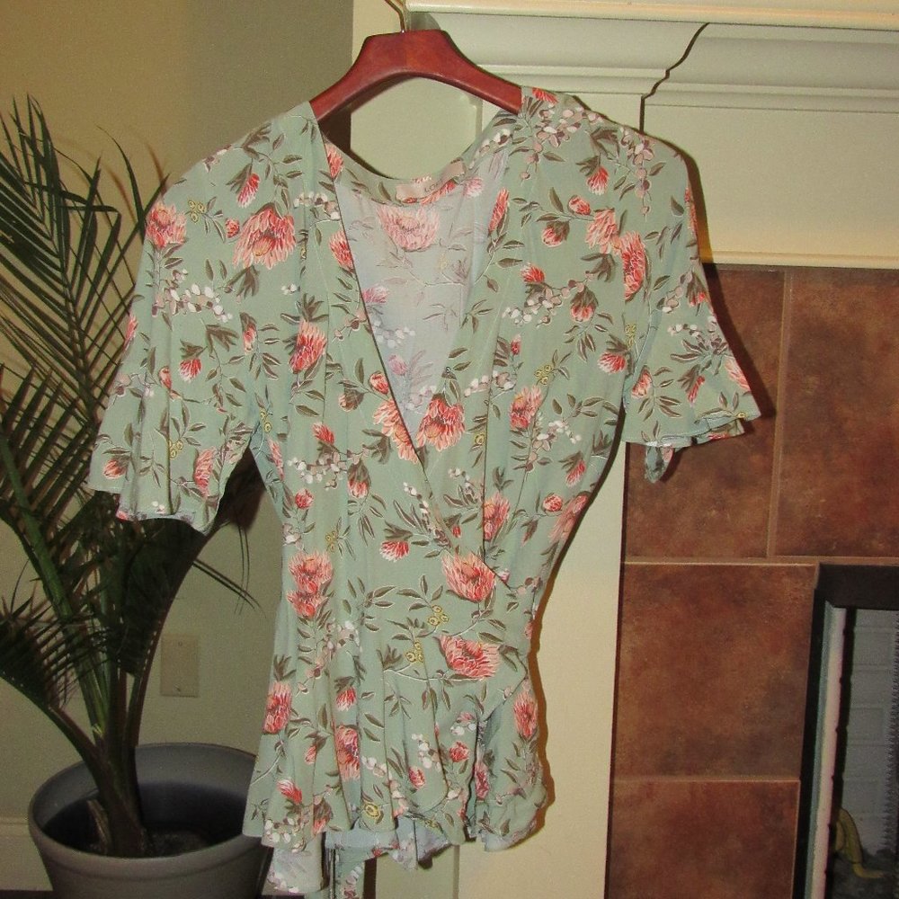 Ann Taylor Wrap blouse